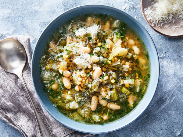 Classic Bean Soup with Wheat Berries