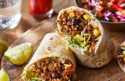 Beef and Broccoli Cheddar Burritos