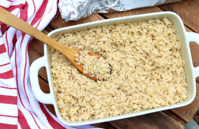 Baked Brown Rice in the Oven