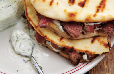 Chipotle Pork Naan Sandwich
