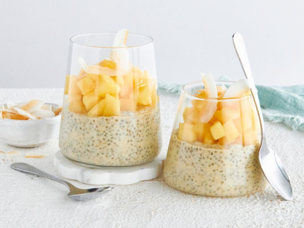 Mango and Coconut Oat Pudding