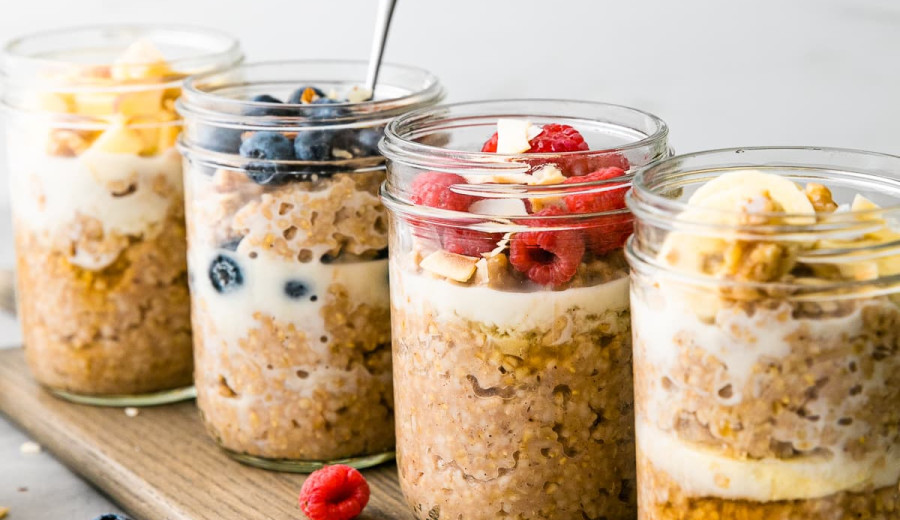 Overnight Oatmeal Jars