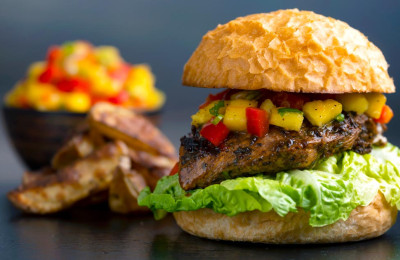 Jo's Tropical Chicken Burgers