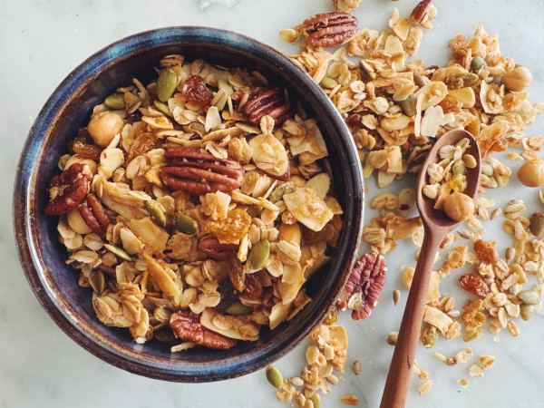 Granola with Maple, Pecans, and Dried Fruit