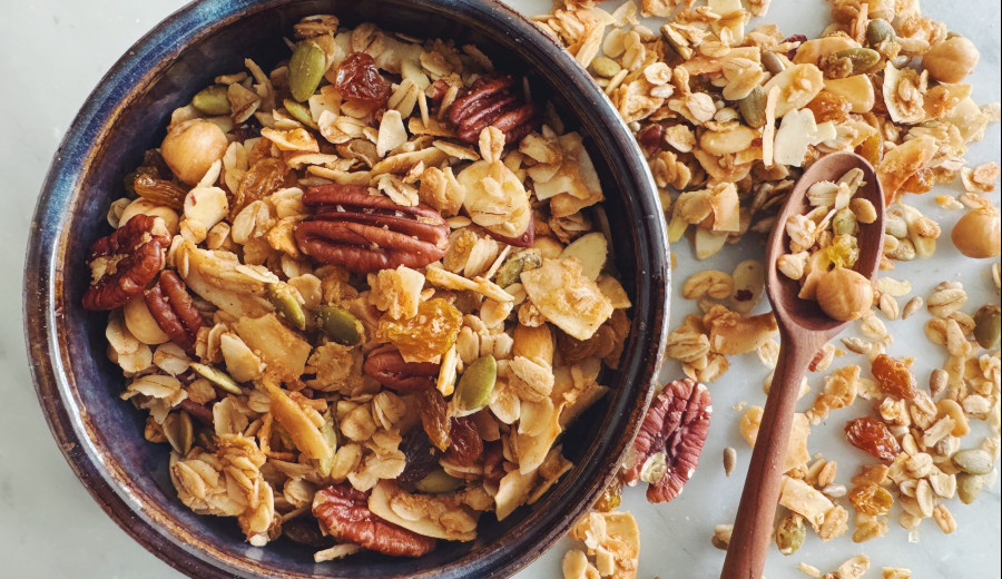 Granola with Maple, Pecans, and Dried Fruit