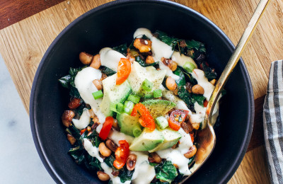 Black-Eyed Peas with Pico de Gallo