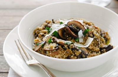 Quinoa and Mushroom Risotto
