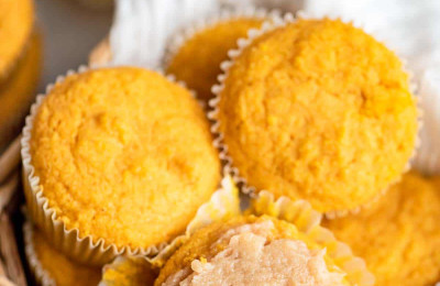 Nadia's Simple Pumpkin Cornbread Muffins