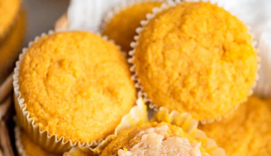 Nadia's Simple Pumpkin Cornbread Muffins