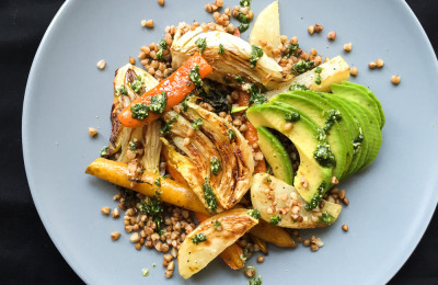 Avocado Salad with Buckwheat, Gluten-Free