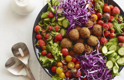 Cobb Salad with Falafel