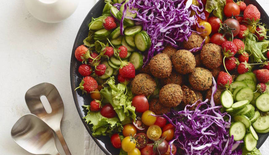 Cobb Salad with Falafel