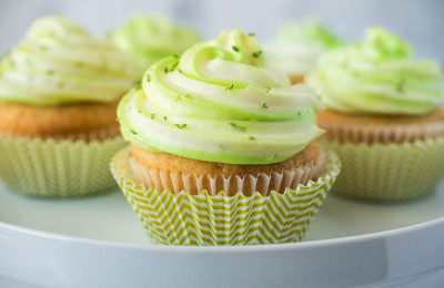 Cupcakes with Key Lime Flavor