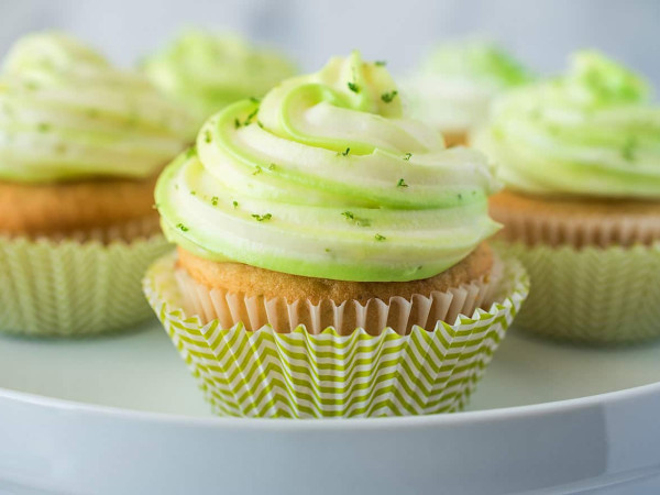Cupcakes with Key Lime Flavor