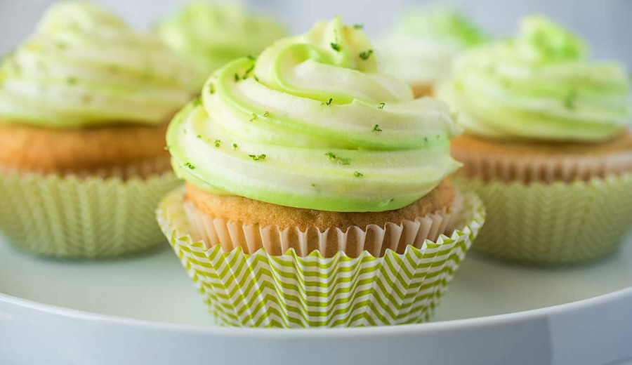 Cupcakes with Key Lime Flavor