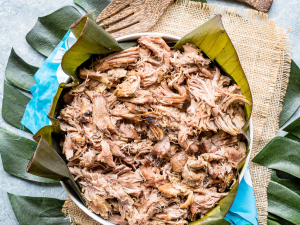 Kalua Pork Made in a Slow Cooker