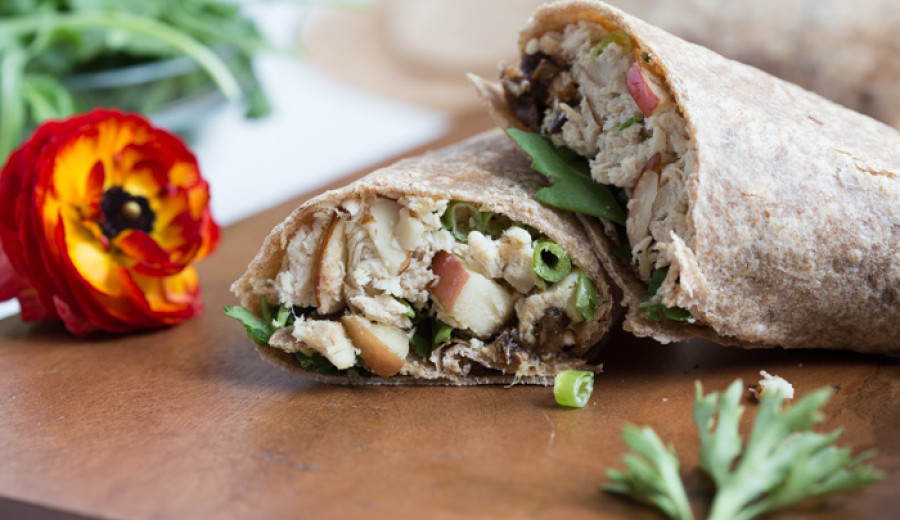 Waldorf Chicken Salad Wrap Bento