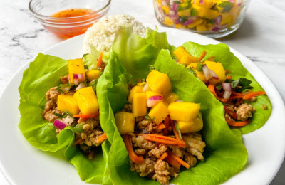 Thai-Inspired Lettuce Wrap Bento Box