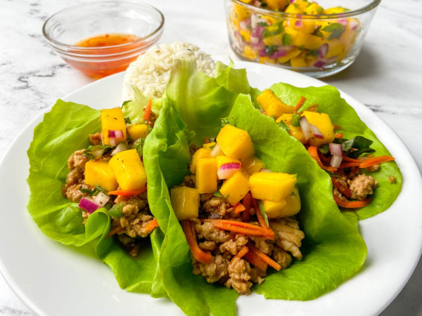 Thai-Inspired Lettuce Wrap Bento Box
