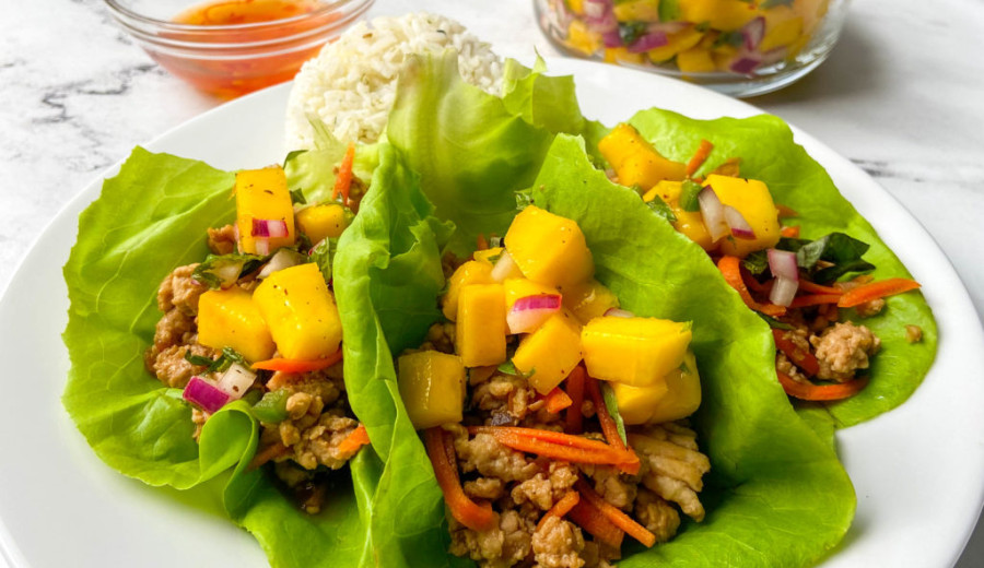 Thai-Inspired Lettuce Wrap Bento Box