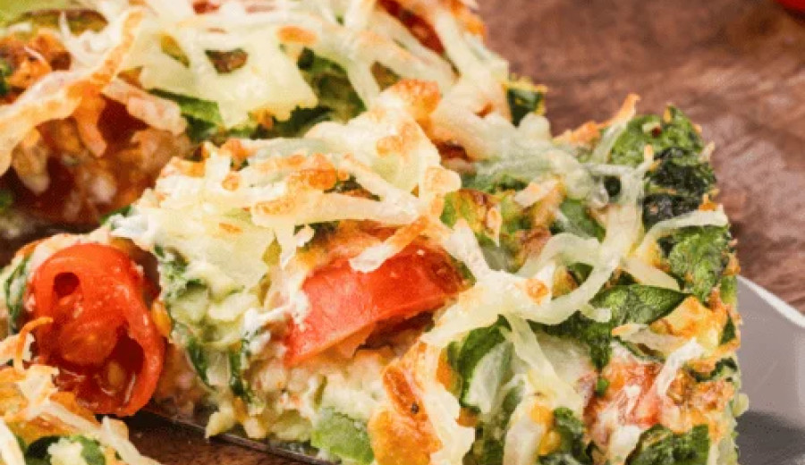 Frittata with Chile and Cheese Made in an Air Fryer