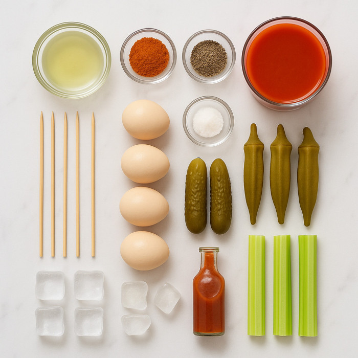 Bloody Mary with Dill Pickle Twist ingredients