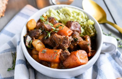 Quick Bourbon Beef Stew in the Instant Pot®
