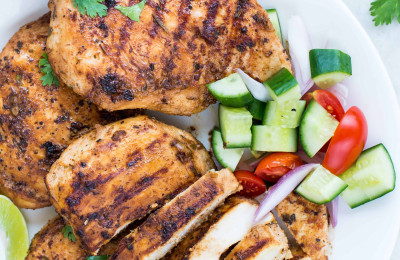 Baked Chicken with Spicy Buttermilk Marinade