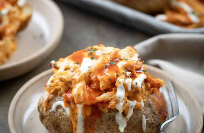 Buffalo Chicken Potato Bake
