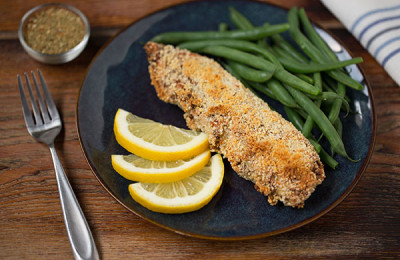 Crispy Garlic and Herb Coated Tilapia