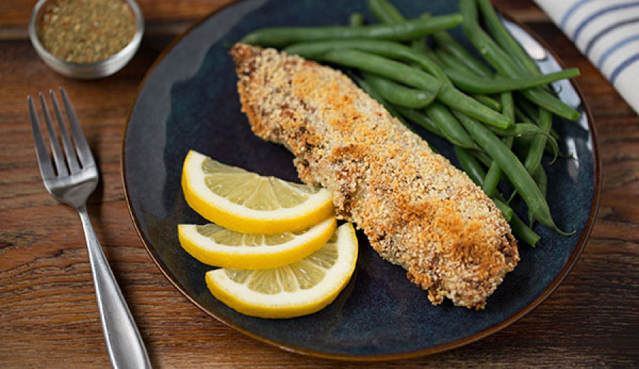 Crispy Garlic and Herb Coated Tilapia