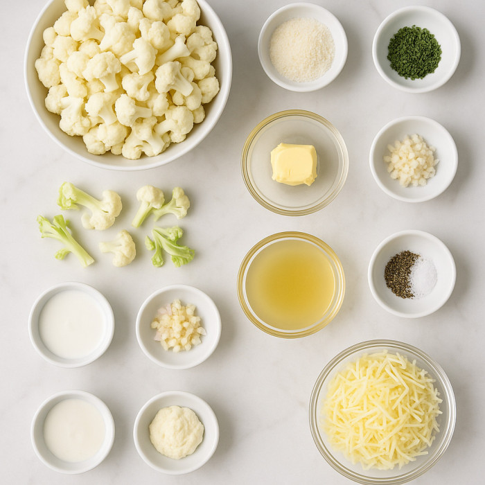 Lori's Cheesy Cauliflower Bake ingredients
