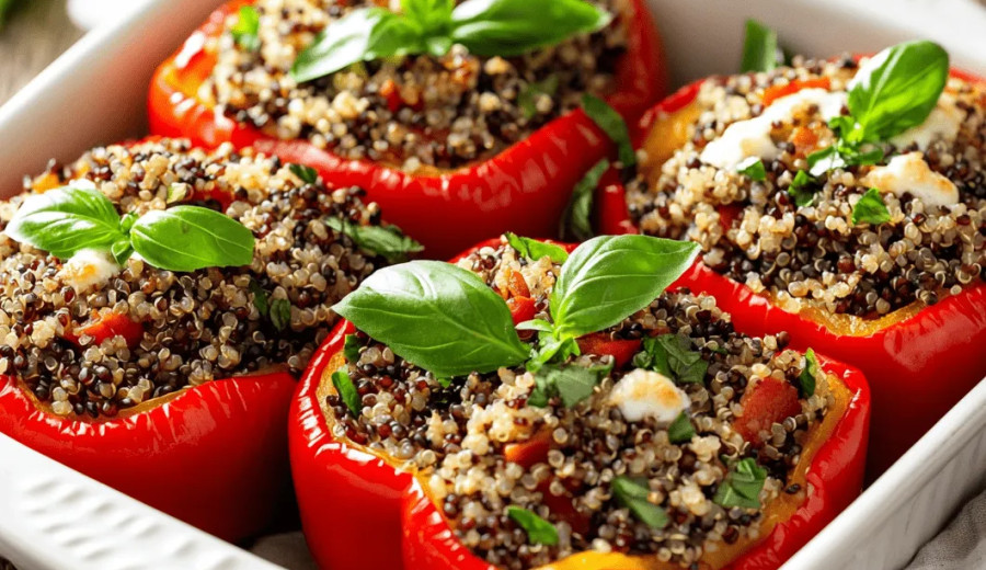 Lentil-Stuffed Peppers for a Vegan Delight