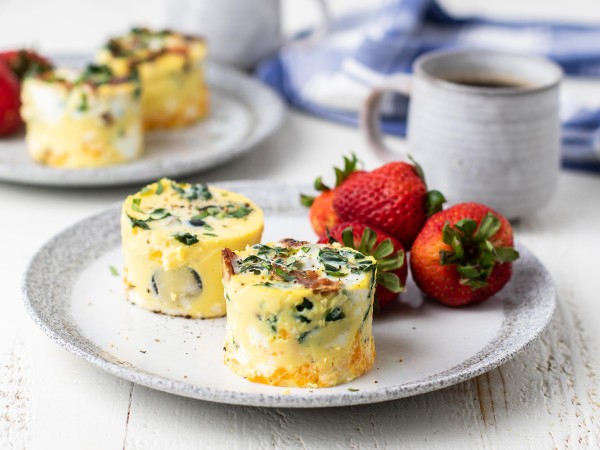Sous Vide Egg Bites with Sun-Dried Tomatoes and Goat Cheese