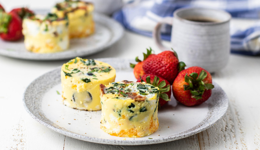 Sous Vide Egg Bites with Sun-Dried Tomatoes and Goat Cheese