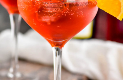 Blood Orange and Campari Spritz