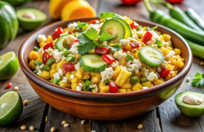 Vibrant Roasted Corn Salad