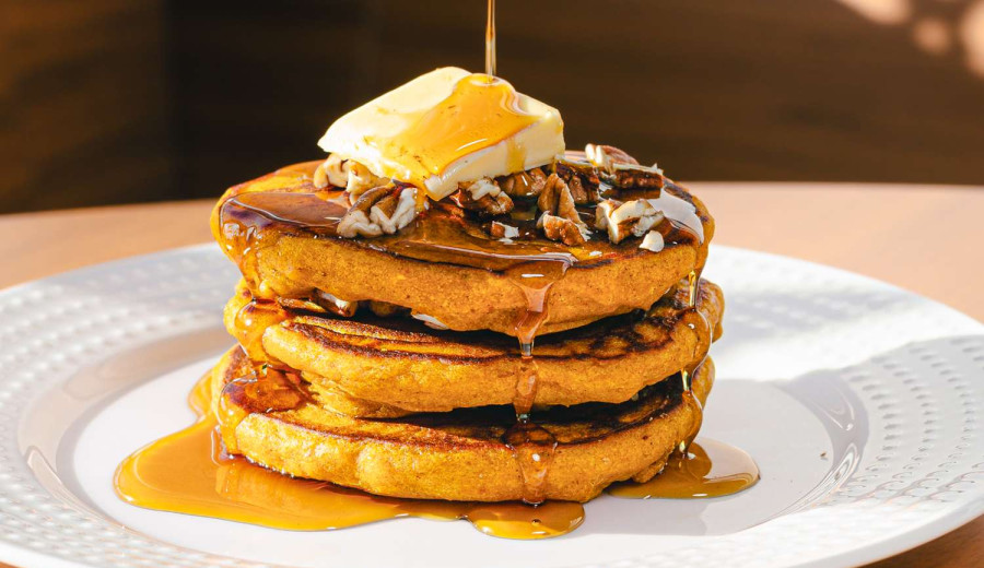 Pumpkin Pancakes with a Twist of Corn