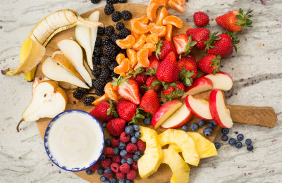 Greek Yogurt Dip with Vanilla and Maple