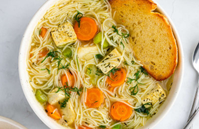 Vegan Chicken Noodle Soup Alternative