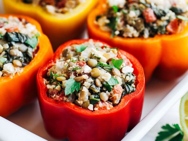 Quinoa-Stuffed Peppers for Vegans