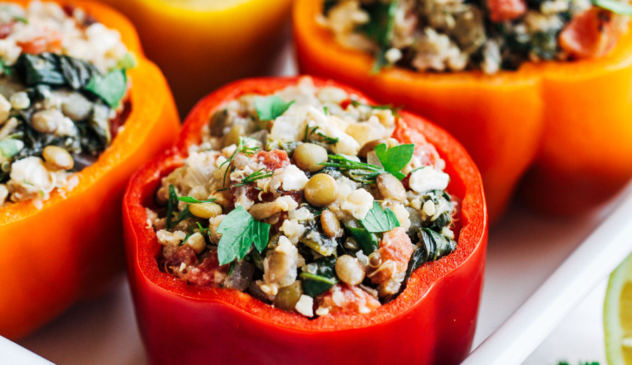 Quinoa-Stuffed Peppers for Vegans