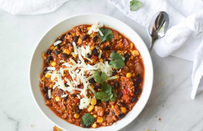 Chili with Quinoa, Beans, and Ground Turkey