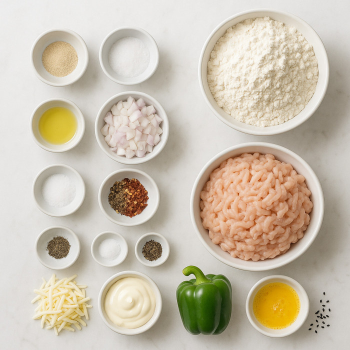 Chicken Stuffed Bread Roll ingredients