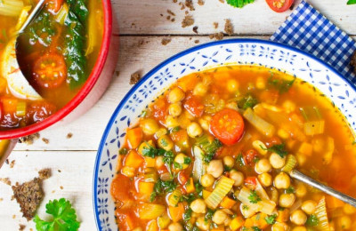 Italian Garbanzo Bean Soup for Vegans