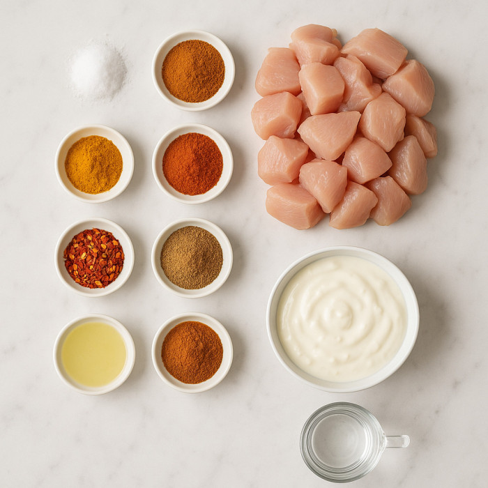 Easy Steamed Chicken Dish ingredients
