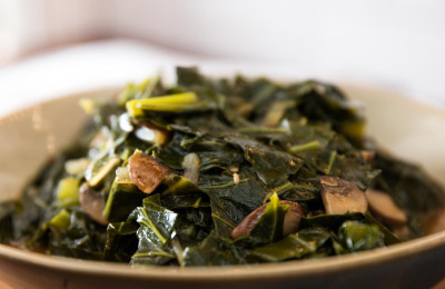 Spicy Vegetarian Collard Greens