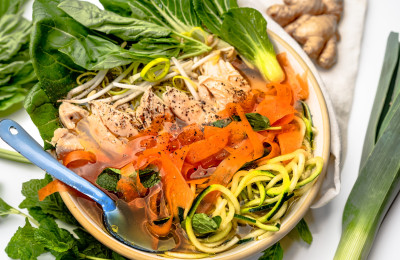 Pho with Chicken and Zoodles