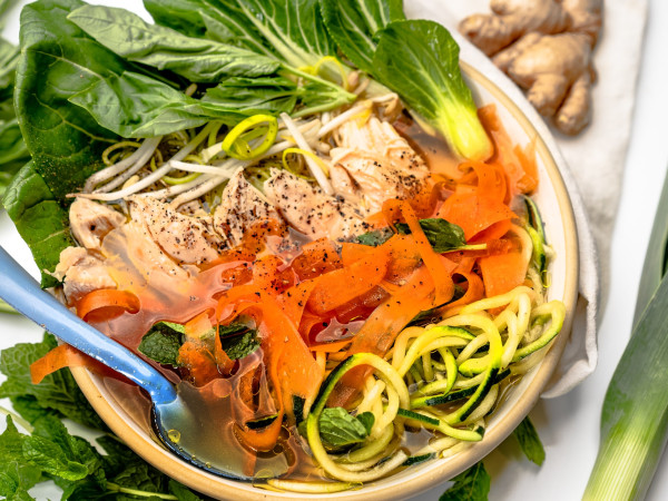 Pho with Chicken and Zoodles