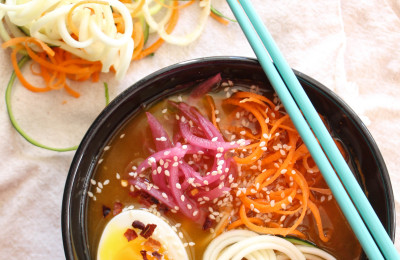 Vegetable Noodle Bowl with an Asian Twist